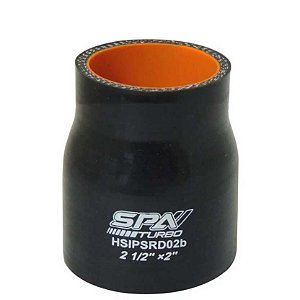 MANGOTE SILICONE REDUÇÃO RETO 2½" X 2" PRETO (HSIPSRD02B) SPA