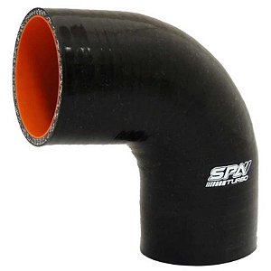 MANGOTE SILICONE CURVA 90° 2½" PRETA (HSIPSN03B) SPA