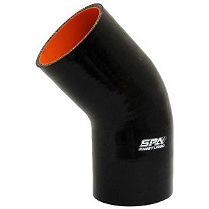 MANGOTE SILICONE CURVA 45° 3" PRETO (HSIPSQ03B) SPA
