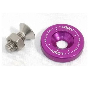 ARRUELA FENDER WASHER LARGA COM PARAFUSO M6 ROXA (FWL-8) LOWV