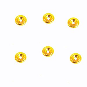 ARRUELA FENDER WASHER LARGA SEM PARAFUSO M6 DOURADA (FWL-5S) LOWV