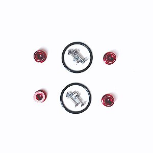 ANILHA PARA-CHOQUE KIT COM 4 UNIDADES VERMELHA (APL-3) LOWV