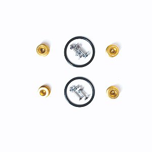 ANILHA PARA-CHOQUE KIT COM 4 UNIDADES DOURADA (APL-5) LOWV