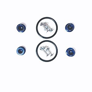 ANILHA PARA-CHOQUE KIT COM 4 UNIDADES AZUL (APL-4) LOWV