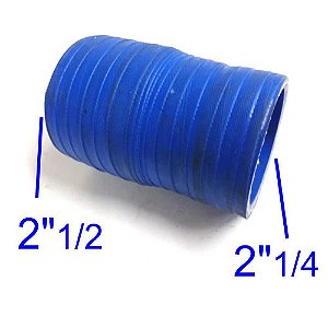 MANGUEIRA SILICONE REDUÇÃO 2¼" X 2½" AZUL FGL