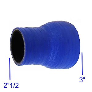 MANGUEIRA SILICONE REDUÇÃO 3"X2½" AZUL (FL303AZ) FGL