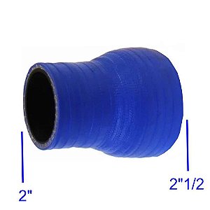 MANGUEIRA SILICONE REDUÇÃO 2½" X 2" AZUL (FL301AZ) FGL