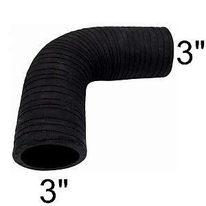 MANGUEIRA BORRACHA EPDM 90° 3" (FL216) FGL