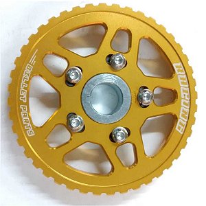 POLIA REGULÁVEL AP 8V RACING BILLET PARTS DOURADA (FT-059-DD) FÔLEGO