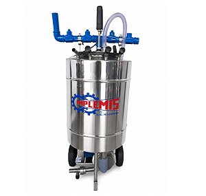 Ordenhadeira Transferidora de Leite Móvel 60 litros ( carro de Inox)