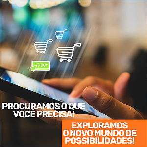 Aqui você não perde tempo procurando. Você terceiriza a busca.