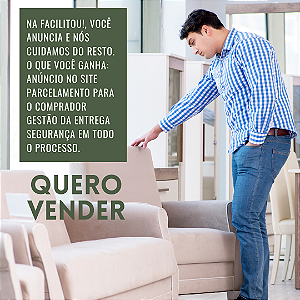 Você quer vender. A gente FACILITOU!. Seu produto merece circular. Seu tempo também.