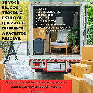 No FACILITOU! COMPRAMOS você vende o que não faz mais sentido, para comprar, trocar, renovar ou desocupar o que vem depois.