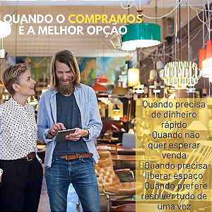 No FACILITOU! COMPRAMOS você vende o que não faz mais sentido, para comprar, trocar, renovar ou desocupar o que vem depois.