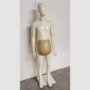 Manequim Feminino Juvenil Fibra De Vidro com Suporte Base Com barriga de Gestante Inclusa
