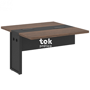 Plataforma de Trabalho Modular Dupla 1,20m Acoplar Tampo 40mm com Pé Quadro Aço