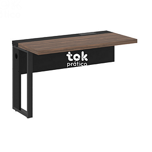 Plataforma de Trabalho Modular Simples 1,20m Acoplar Tampo 40mm Pé Quadro Aço