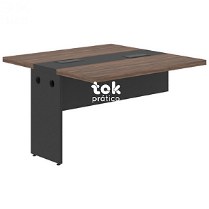 Plataforma de Trabalho Modular Dupla 1,20m Acoplar Tampo 40mm com Pé Painel