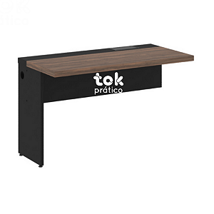 Plataforma de Trabalho Modular Simples 1,20m Acoplar Tampo 40mm Pé Painel