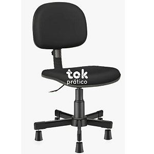 Cadeira para Costureira com 05 Hastes Metálicas com Sapata - Atende a NR17