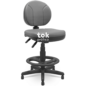 Cadeira Caixa Operativa Executiva Back System e Apoio para pés - NR17