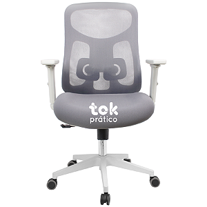 Cadeira Diretor VRS Ergonomica em Tela NR17 com braços reguláveis 3D - 05 Anos de Garantia