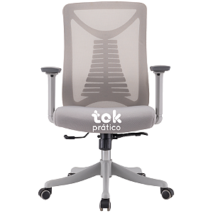 Cadeira Diretor VCV Ergonomica em Tela NR17 com braços reguláveis 3D - 05 Anos de Garantia