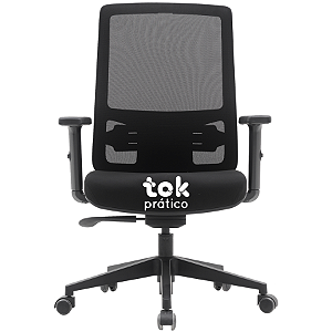 Cadeira Diretor WST Ergonomica em Tela NR17 com braços reguláveis - 05 Anos de Garantia