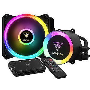 Water Cooler Gamdias Chione E2-120R, Controlador, RGB 120mm, Intel-AMD