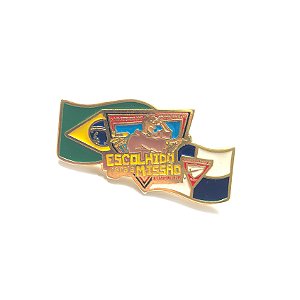 Pin, Escolhido para a Missão, Bandeiras, Brasil e EUA