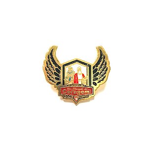 Pin, Um Chamado de Coragem, com asas, fundo Branco