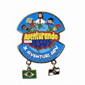 ARGANEL/PRENDEDOR DE LENÇO AVENTURANDO COM JESUS aventuri APV