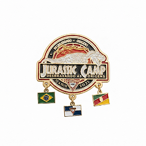 ARGANEL/PRENDEDOR DE LENÇO CAMPORI JURASSIC CAMP