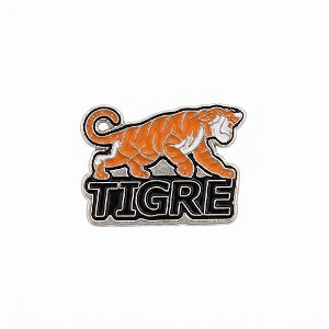ARGANEL/PRENDEDOR DE LENÇO TIGRE DOURADO
