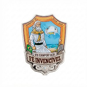 ARGANEL/PRENDEDOR DE LENÇO UCB "FÉ INVENCIVÉL", IMPRESSO ALTA RESOLUÇÃO