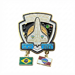 ARGANEL/PRENDEDOR DE LENÇO CAMPORI ACP 2023, "MISSÃO ESPACIAL"