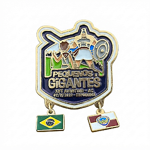 ARGANEL/PRENDEDOR DE LENÇO AVENTURI AC 2023, "PEQUENOS GIGANTES", FORFORECENTE