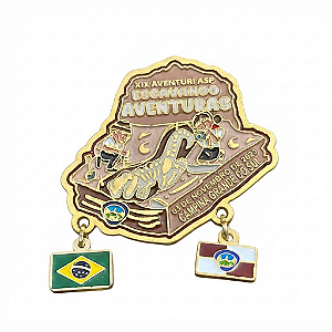 ARGANEL/PRENDEDOR DE LENÇO AVENTURI ASP 2023, "ESCAVANDO AVENTURAS", FORFORECENTE