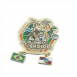 ARGANEL/PRENDEDOR DE LENÇO AVENTURI ANSR 2023, "O MUNDO PERDIDO", FORFORECENTE