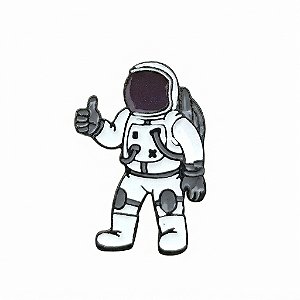 ARGANEL/PRENDEDOR DE LENÇO, ASTRONAUTA