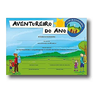 CERTIFICADO AVENTUREIRO DO ANO