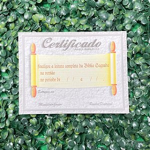 CERTIFICADO ANO BÍBLICO