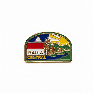 ARGANEL/PRENDEDOR DE LENÇO BRASÃO DE CAMPO BAHIA CENTRAL