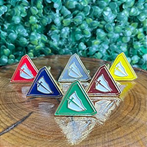 SET DE PRENDEDORES DE LENÇO TRIANGULO/ CLASSES DESBARVADORES