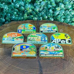 SET DE PINS/BRASÕES DA UNIÃO NORDESTE BRASILEIRA