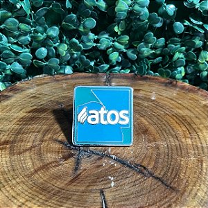 PRENDEDOR DE LENÇO BANHO NIQUEL/ ATOS VERDE