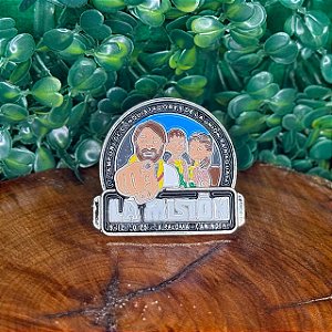 ARGANÉU/PRENDEDOR DE LENÇO OU PIN CAMPORI UNION PARAGUAYA 2025 LA MISIÕN SIMPLES BRILHA NO ESCURO