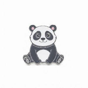 ARGANEL/PRENDEDOR DE LENÇO PANDA SENTADO