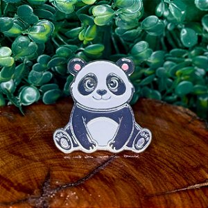 ARGANÉU/PRENDEDOR DE LENÇO PANDA SENTADO