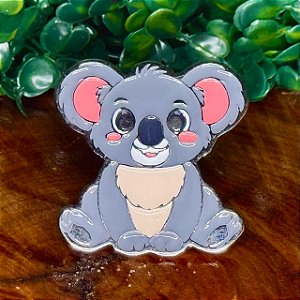 ARGANÉU/PRENDEDOR DE LENÇO COALA COLORIDO SENTADO